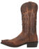 Image #3 - Dan Post Men's Denton All-Over Overlay Western Boots - Snip Toe , Tan, hi-res