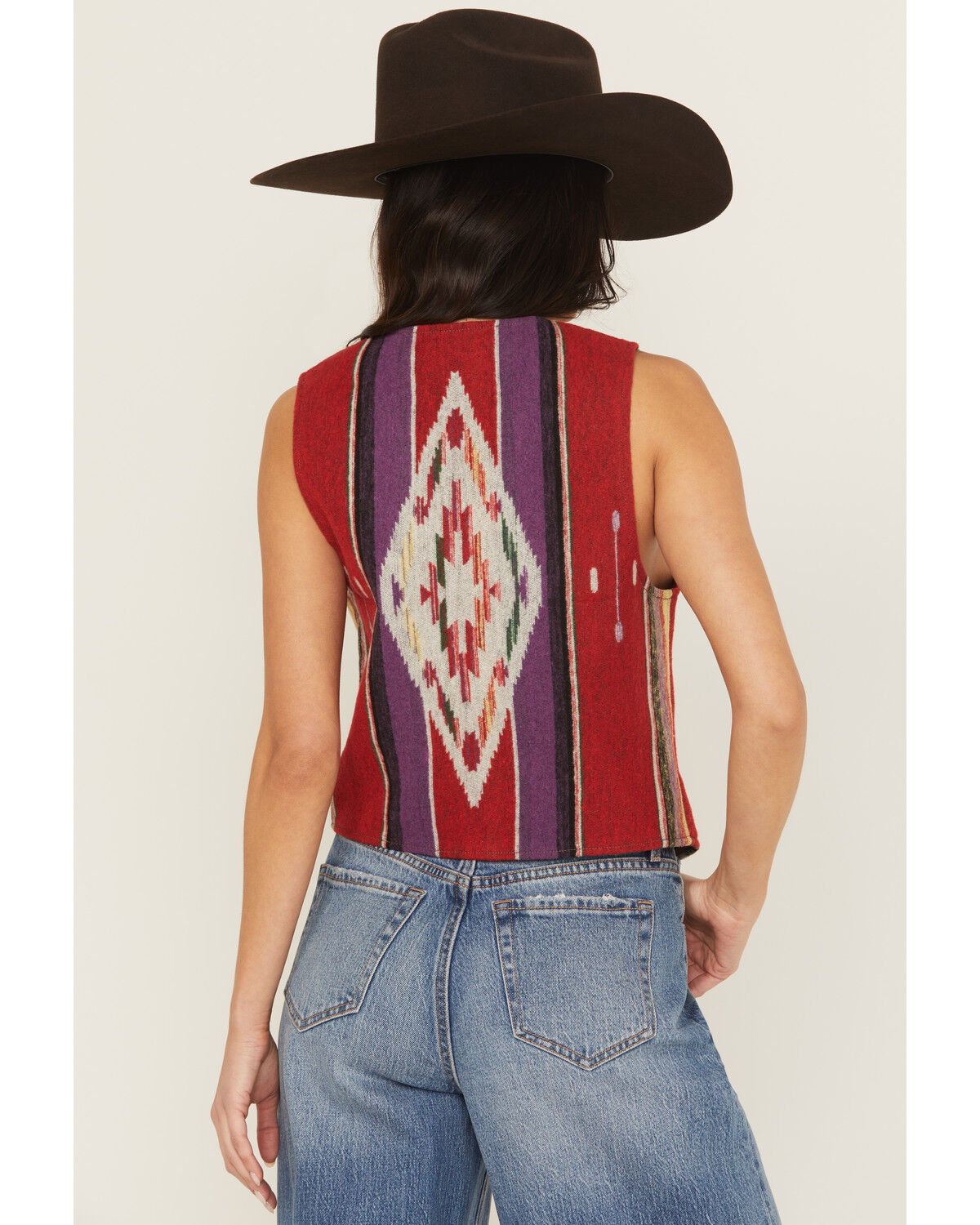 Image #4 - Wrangler X Lainey Wilson Women's Southwestern Vest, Multi, hi-res