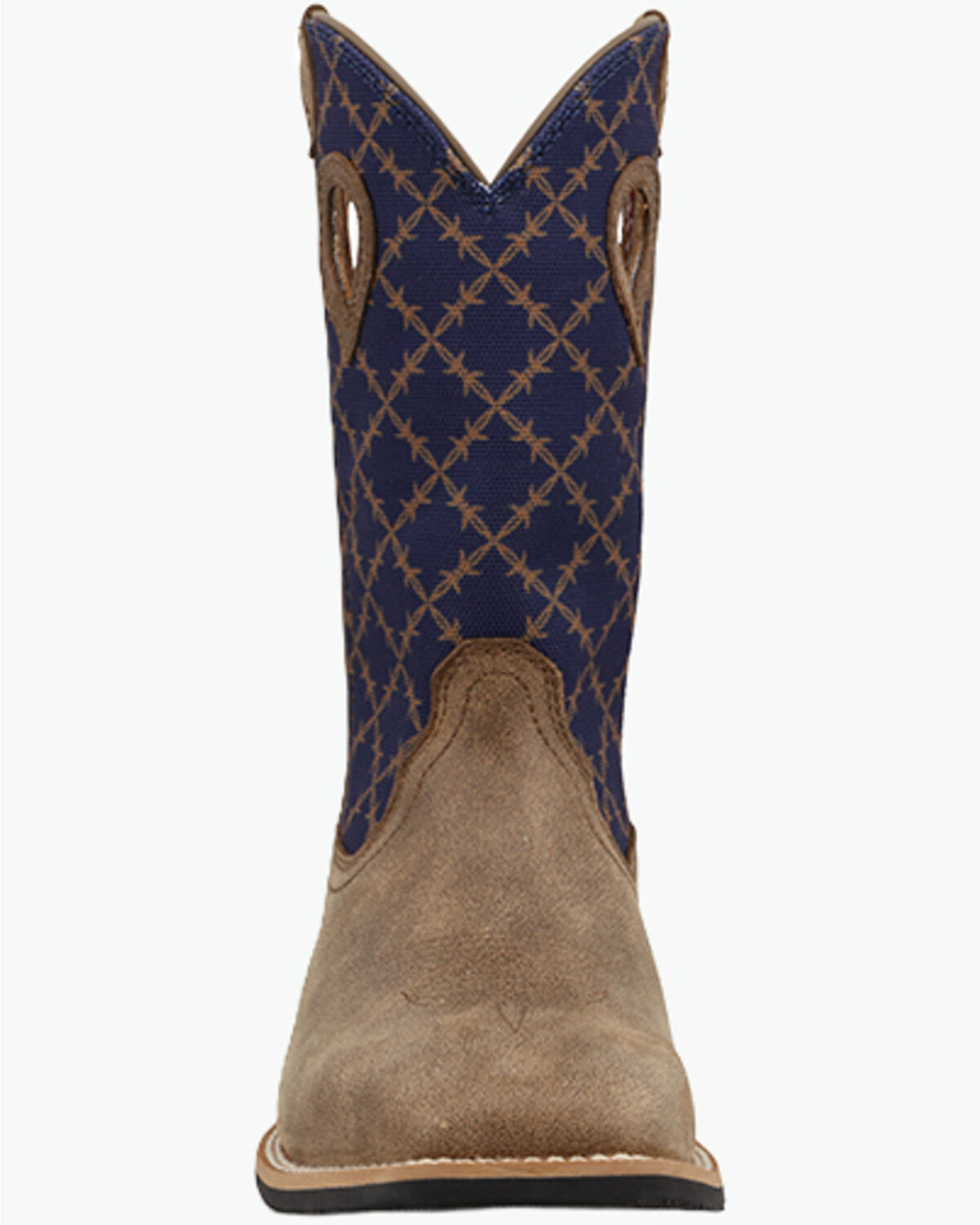 Image #4 - Twisted X Boys' Top Hand Performance Western Boots - Broad Square Toe, Navy, hi-res