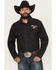Image #1 - Coors Men's Boot Barn Exclusive Logo Embroidered Long Sleeve Snap Denim Shirt, Black, hi-res