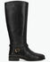 Image #2 - Frye Women's Melissa Belted Riding Wide Calf Fashion Boots - Round Toe, Black, hi-res