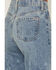 Image #4 - Cruel Girl Women's Medium Wash Casey High Rise Branded Straight Denim Jeans, Medium Wash, hi-res