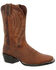 Image #1 - Durango Men's Westward Performance Western Boots - Broad Square Toe, Cognac, hi-res