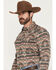 Image #2 - Cody James Men's Ironwood Southwestern Long Sleeve Snap Flannel Shirt - Tall, Brown, hi-res