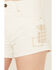 Image #2 - Cleo + Wolf Women's High Rise 3" Inseam Patched Shorts, , hi-res