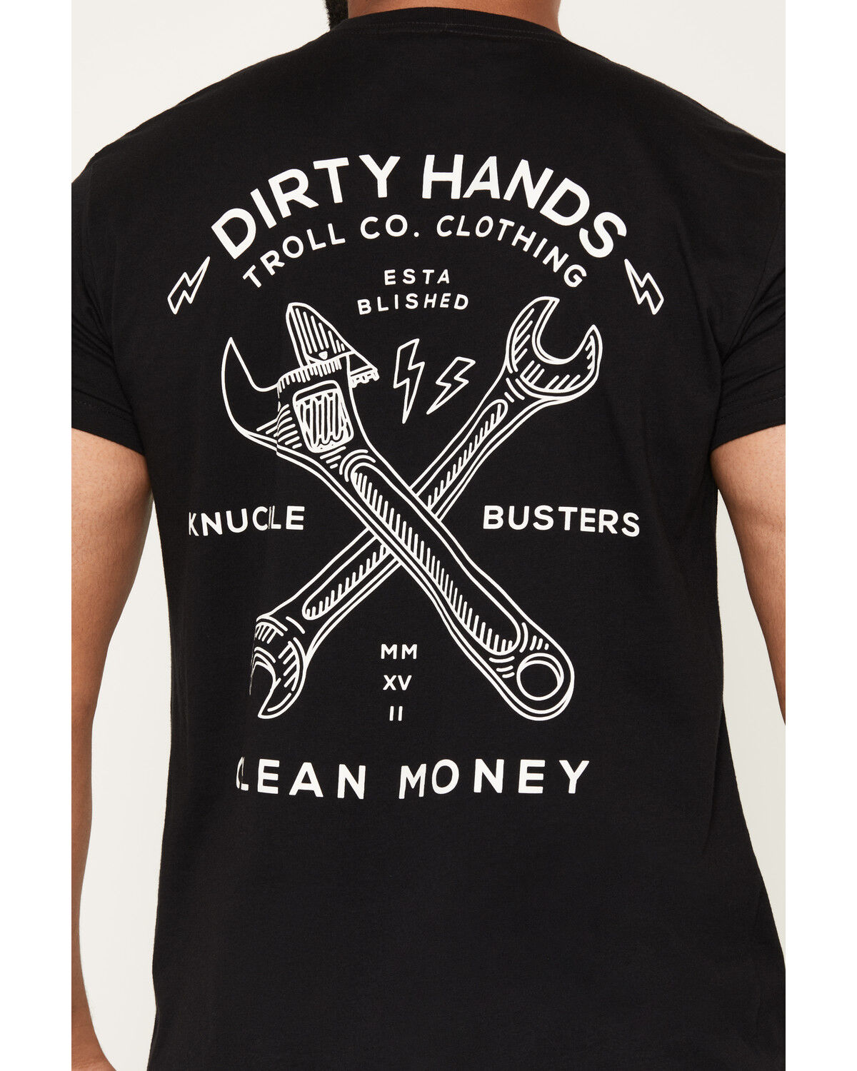 Image #4 - Troll Co Men's Twisting Wrenches Short Sleeve Graphic T-Shirt, Black, hi-res