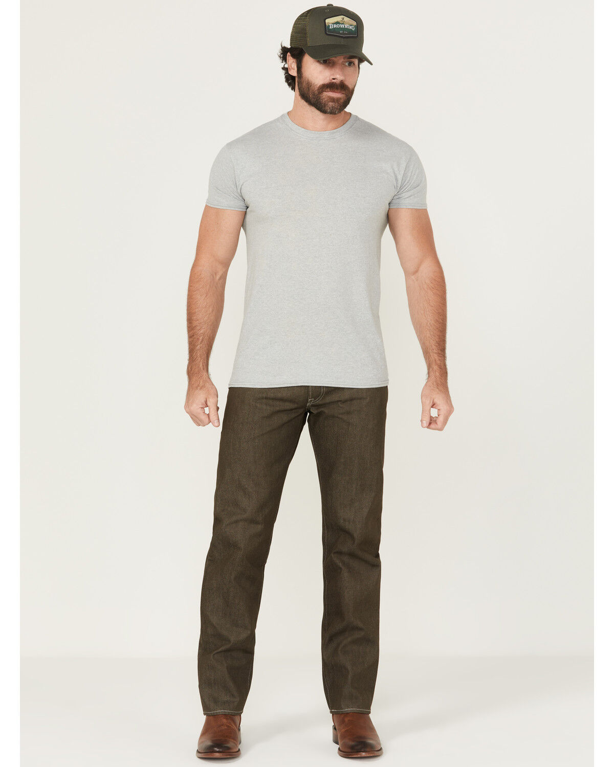 Levi's Men's 501&reg; Original Shrink-To-Fit&trade; Straight Rigid Denim Jeans, Dark Brown, hi-res