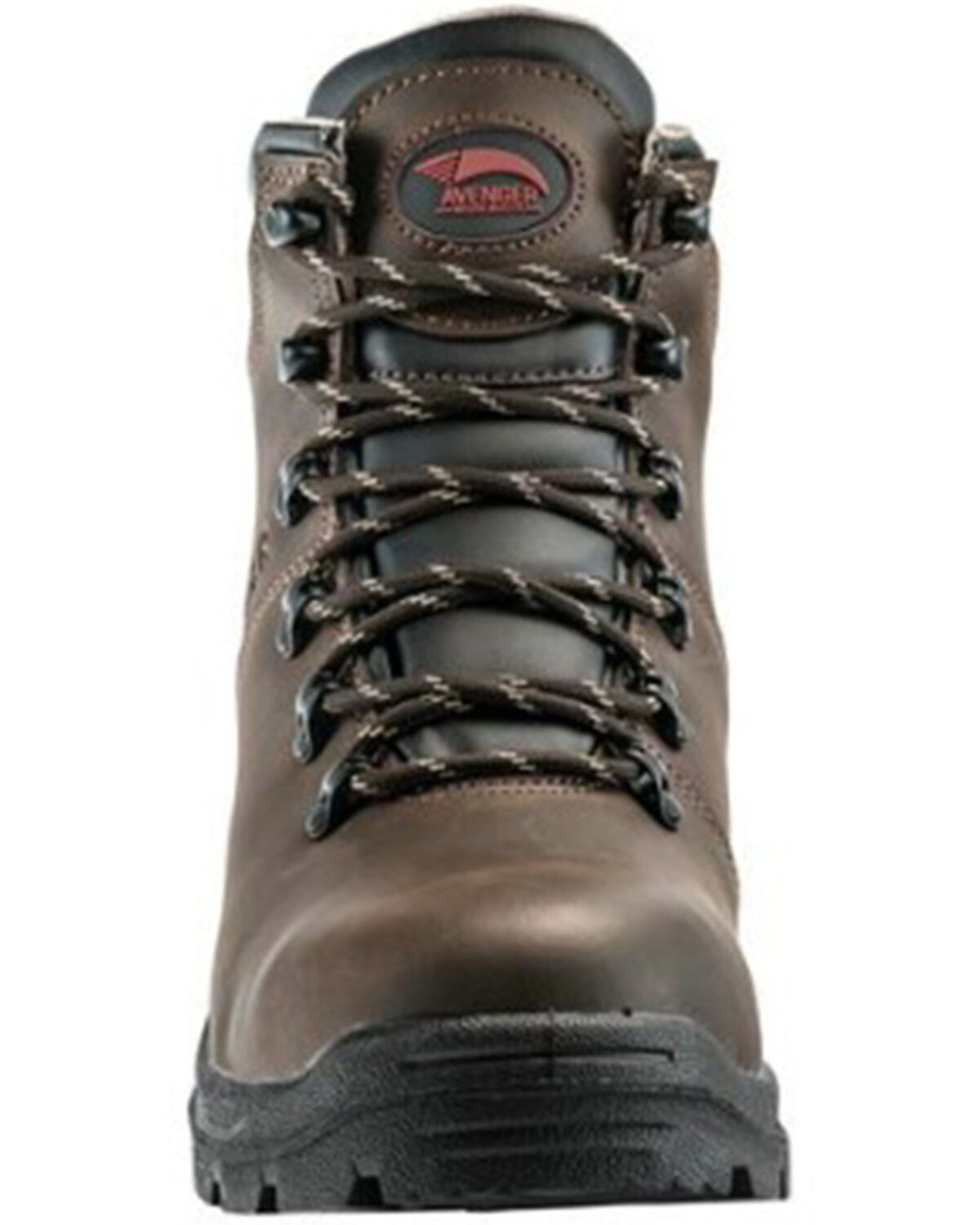 Image #4 - Avenger Men's 8225 Builder 6" Waterproof Lace-Up Work Boots - Steel Toe, Brown, hi-res