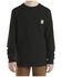 Image #1 - Carhartt Toddler Boys' Logo Long Sleeve Pocket T-Shirt , Black, hi-res