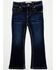 Image #1 - Shyanne Toddler Girls' Tulsa Dark Wash Bootcut Comfort Stretch Denim Riding Jeans , Dark Wash, hi-res