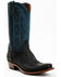 Image #1 - Lucchese Men's Two-Tone Roughout Western Boots - Square Toe, Black, hi-res