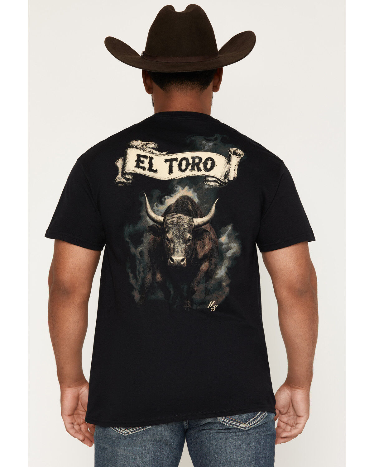 Image #1 - Moonshine  Spirit&reg;&nbsp;Men's El Toro Short Sleeve Graphic T-Shirt, Black, hi-res