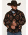 Image #1 - Cody James Men's Saddleback Southwestern Print Polar Fleece 1/4 Snap Pullover, Black, hi-res