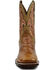 Image #4 - Dan Post Men's Eel Exotic Western Boots - Broad Square Toe, Brown, hi-res