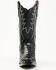 Image #4 - Dan Post Women's Exotic Snake Western Boots - Snip Toe, Black, hi-res