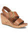 Image #1 - Born Women's Sapphire Wedge Sandals, Distressed Brown, hi-res