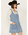 Image #2 - Cleo + Wolf Women's Rigid Oakes Medium Wash A-Line Denim Dress, Medium Wash, hi-res