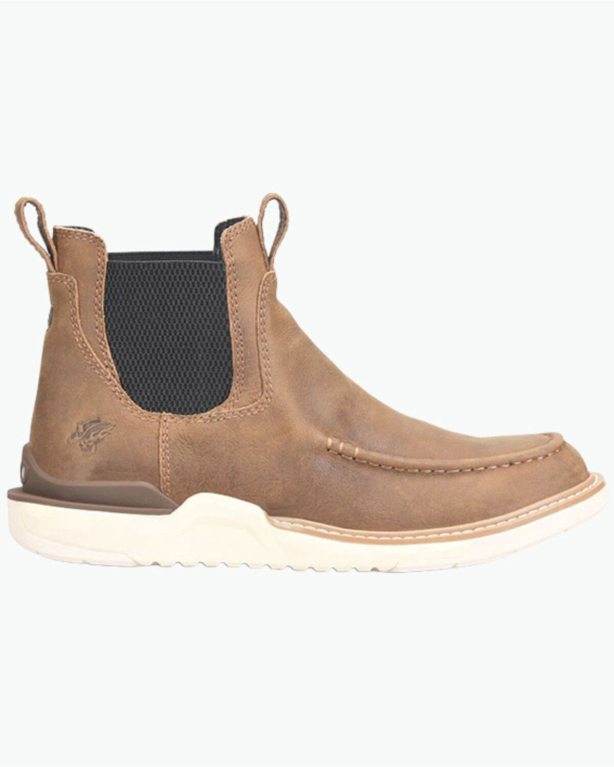 Image #2 - Double H Men's 6" Amos Chelsea Boots - Moc Toe, Tan, hi-res