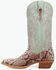 Image #3 - Dan Post Women's Exotic Python Western Boots - Snip Toe, Pink, hi-res