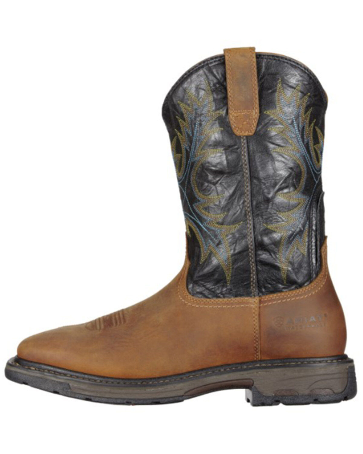 Image #3 - Ariat Men's WorkHog&reg; Waterproof Work Boots - Steel Toe, Aged Bark, hi-res