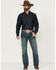 Image #1 - Ariat Men's M5 Gulch Medium Wash Low Rise Straight Denim Jeans, Med Wash, hi-res