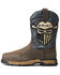 Image #2 - Ariat Men's Rebar Flex Western VentTek Incognito Composite Work Boots - Wide Square Toe , Brown, hi-res