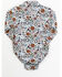 Image #3 - Shyanne Infant Girls' Ditsy Print Long Sleeve Printed Onesie, Ivory, hi-res