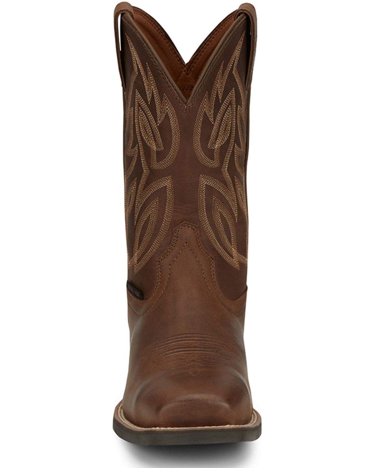 Image #4 - Justin Men's Canter Pull-On Work Boots - Steel Toe, Brown, hi-res