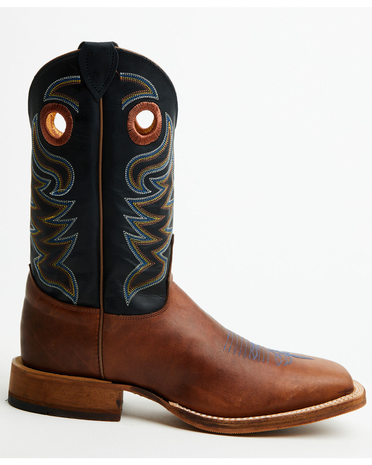 Image #2 - Justin Men's Bent Rail Walsh Performance Western Boots - Broad Square Toe, Cognac, hi-res