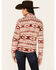 Image #4 - Shyanne Women's Untamed Southwestern Print Micro Fleece 1/4 Zip, Cream, hi-res