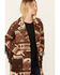 Image #2 - Shyanne Women's Tribal Tapestry Fringe Coat , Medium Brown, hi-res