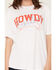 Image #3 - White Crow Women's Howdy Darlin' Embroidered Short Sleeve Graphic Tee, White, hi-res