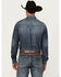 Image #4 - Wrangler Retro Men's Premium Snap Denim Long Sleeve Western Shirt, Indigo, hi-res