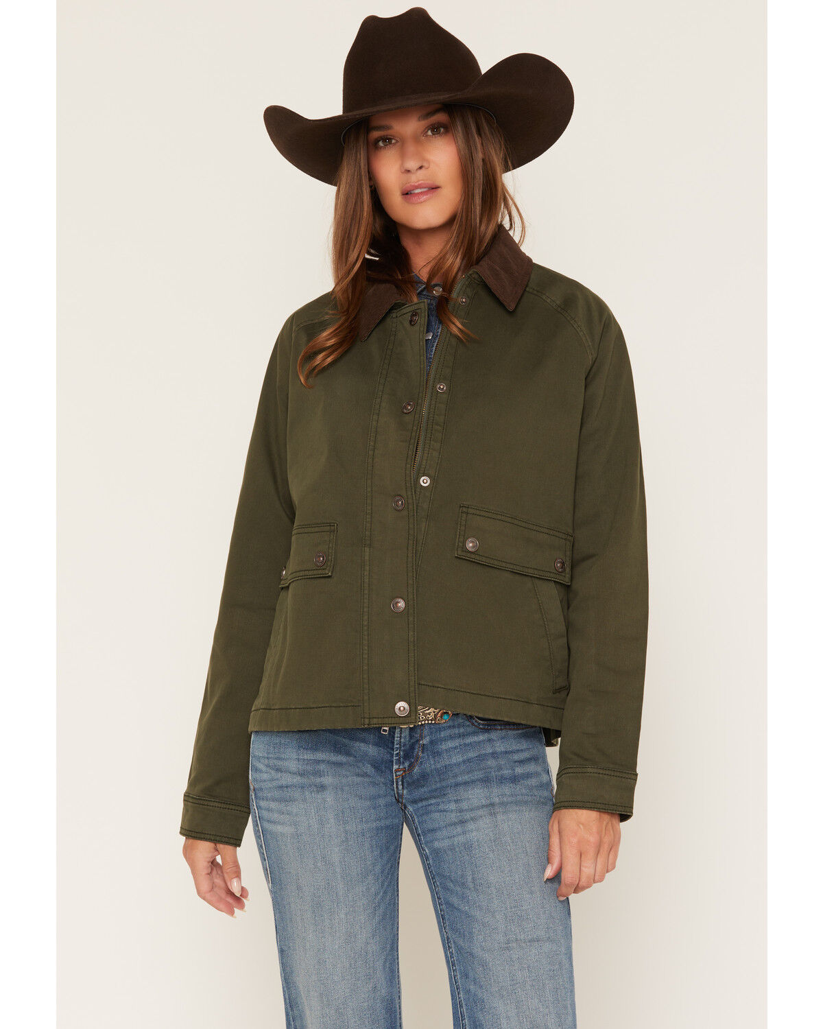 Shyanne Women's Forest Barn Jacket, Green, hi-res