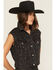 Image #2 - Levi's Premium Women's Embellished Denim Vest, Black, hi-res