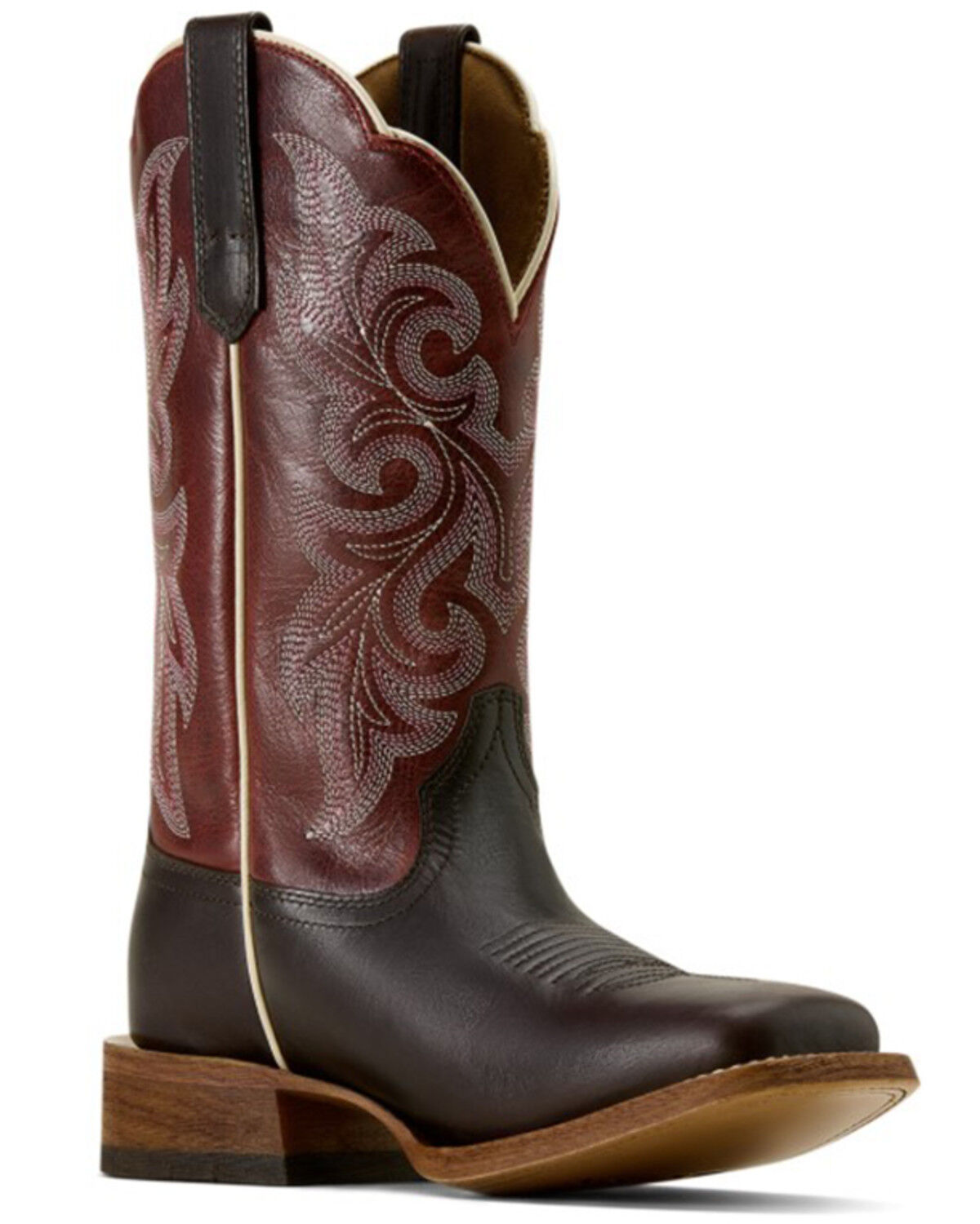 Image #1 - Ariat Women's County Lane Western Boots - Broad Square Toe, Chocolate, hi-res