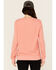 Image #4 - Carhartt Women's Tencel&trade; Fiber Series Relaxed Fit Sweatshirt, Coral, hi-res