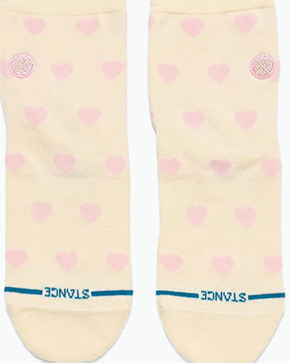 Stance Women's Hearts Lowrider Socks, Ivory, hi-res