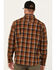 Image #4 - Lucky Brand Workwear Men's Framework Plaid Print Long Sleeve Button-Down Flannel Work Shirt, Brown, hi-res