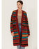 Image #1 - Wrangler Women's Southwestern Stripe Print Duster, Rust Copper, hi-res