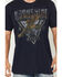 Image #3 - Moonshine Spirit&reg; Men's R and R Eagle Short Sleeve Graphic T-Shirt, Navy, hi-res
