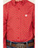 Image #3 - Cinch Boys' Geo Print Long Sleeve Western Shirt , Red, hi-res