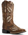 Image #1 - Ariat Women's Round Up Bliss Western Boots - Wide Square Toe, Beige/khaki, hi-res