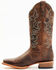 Image #3 - Shyanne Women's Cassidy Combo Western Boots - Square Toe, Brown, hi-res