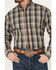 Image #3 - Stetson Men's Dobby Plaid Print Long Sleeve Button-Down Western Shirt , Grey, hi-res