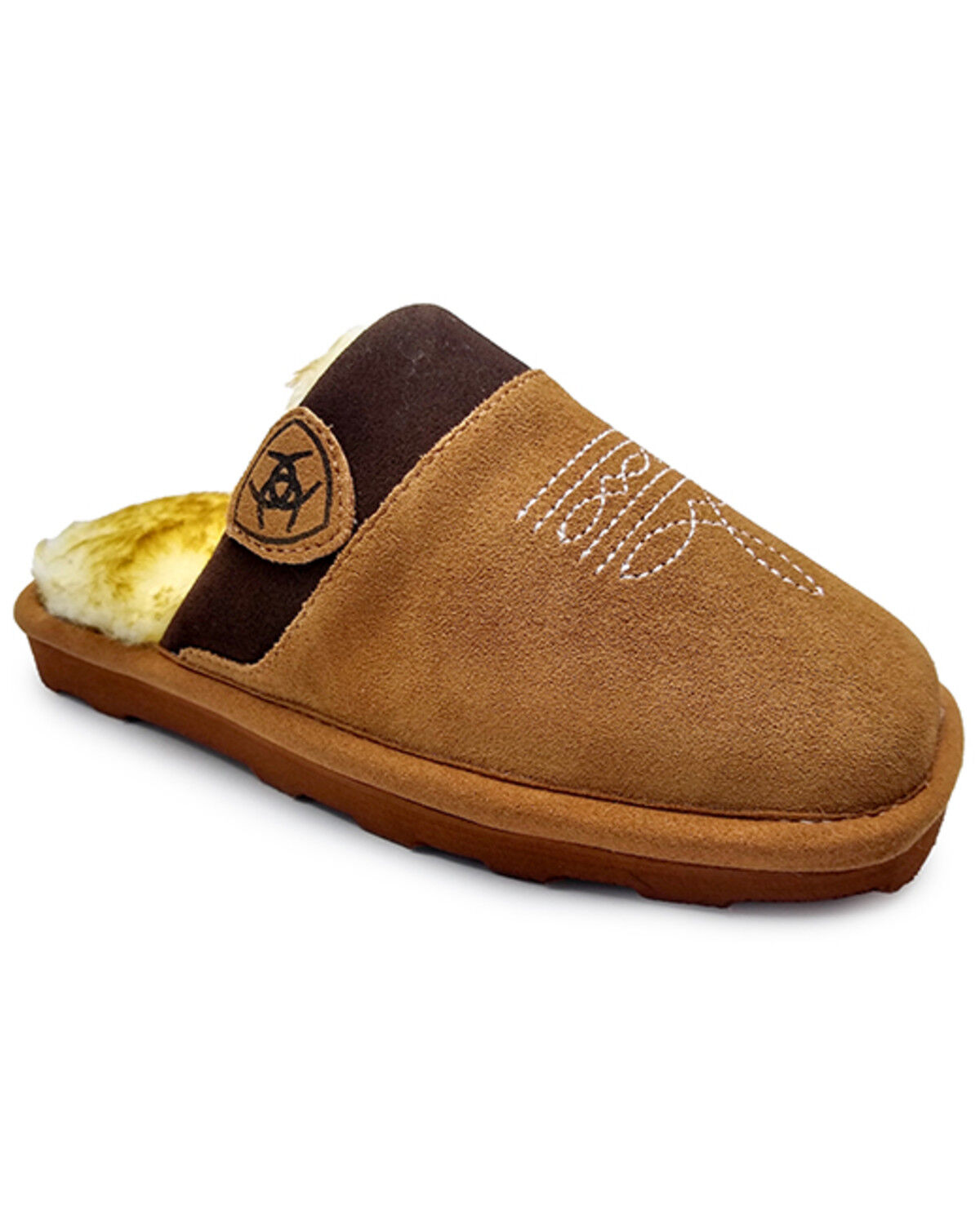 Ariat Boys' Silversmith Square Toe Slippers, Chestnut, hi-res