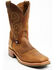 Image #1 - Double H Men's Boot Barn Exclusive 11" Domestic I.C.E™ Saddle Vamp Western Boots - Broad Square Toe , Brown, hi-res