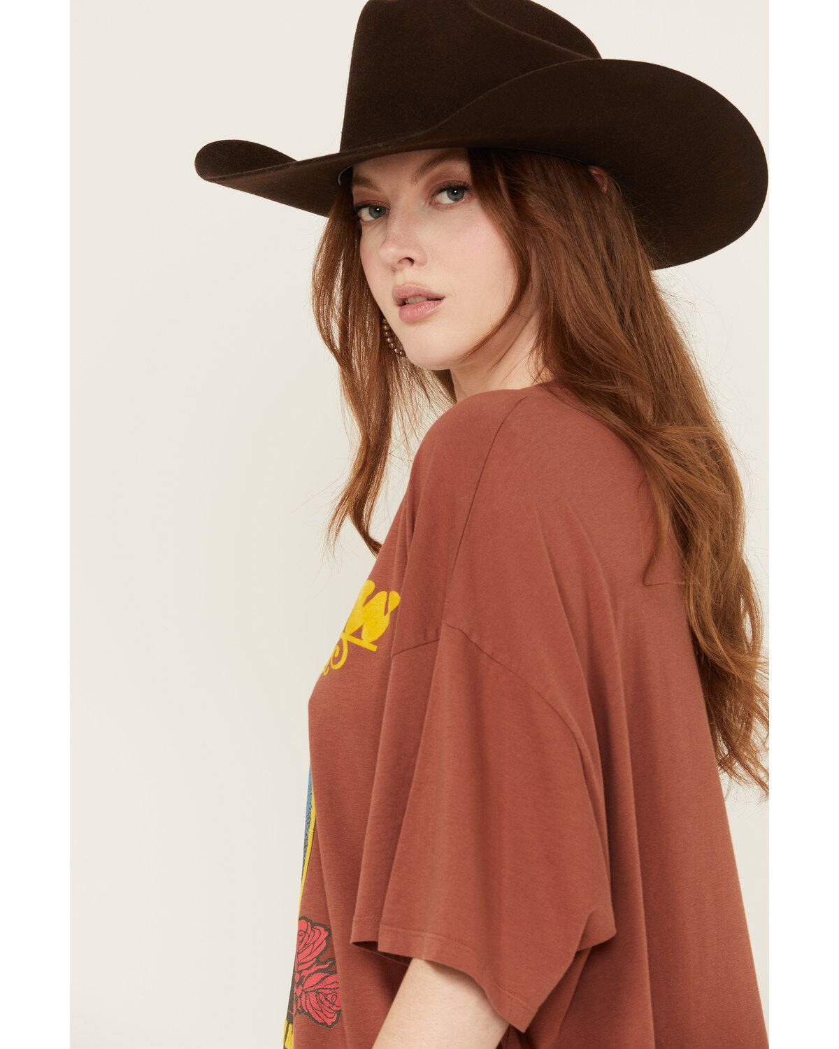 Image #2 - Daydreamer Tim McGraw Short Sleeve Oversized Tee, Brown, hi-res