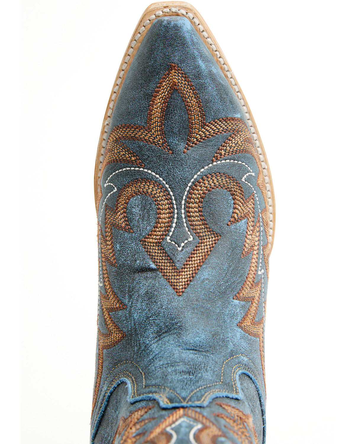 Image #6 - Dan Post Men's Triton Western Boots - Snip Toe, Blue, hi-res
