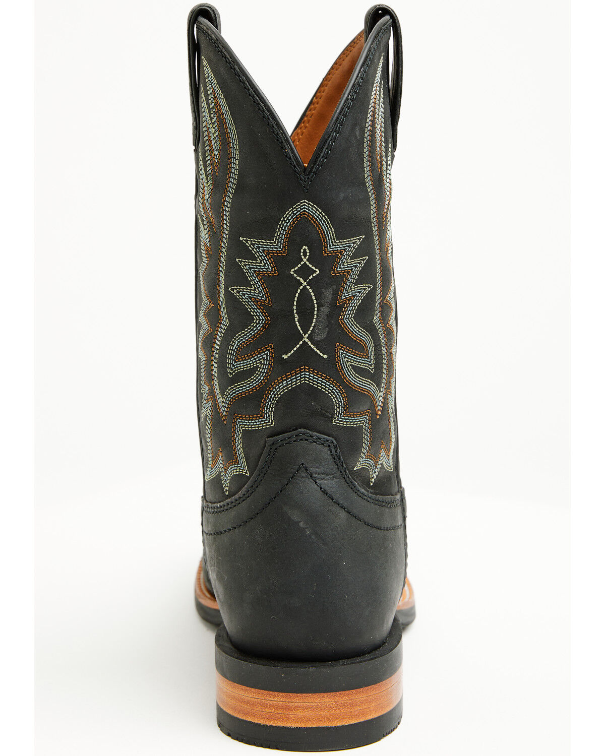 Image #5 - Justin Men's Outlaw Rustle Performance Western Boots - Broad Square Toe, Black, hi-res